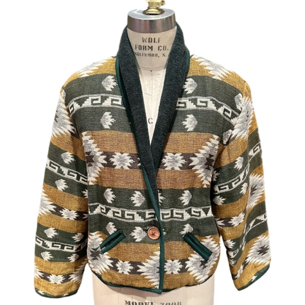 Vintage New Identity Sweater Jacket Women’s XL Southwestern Aztec